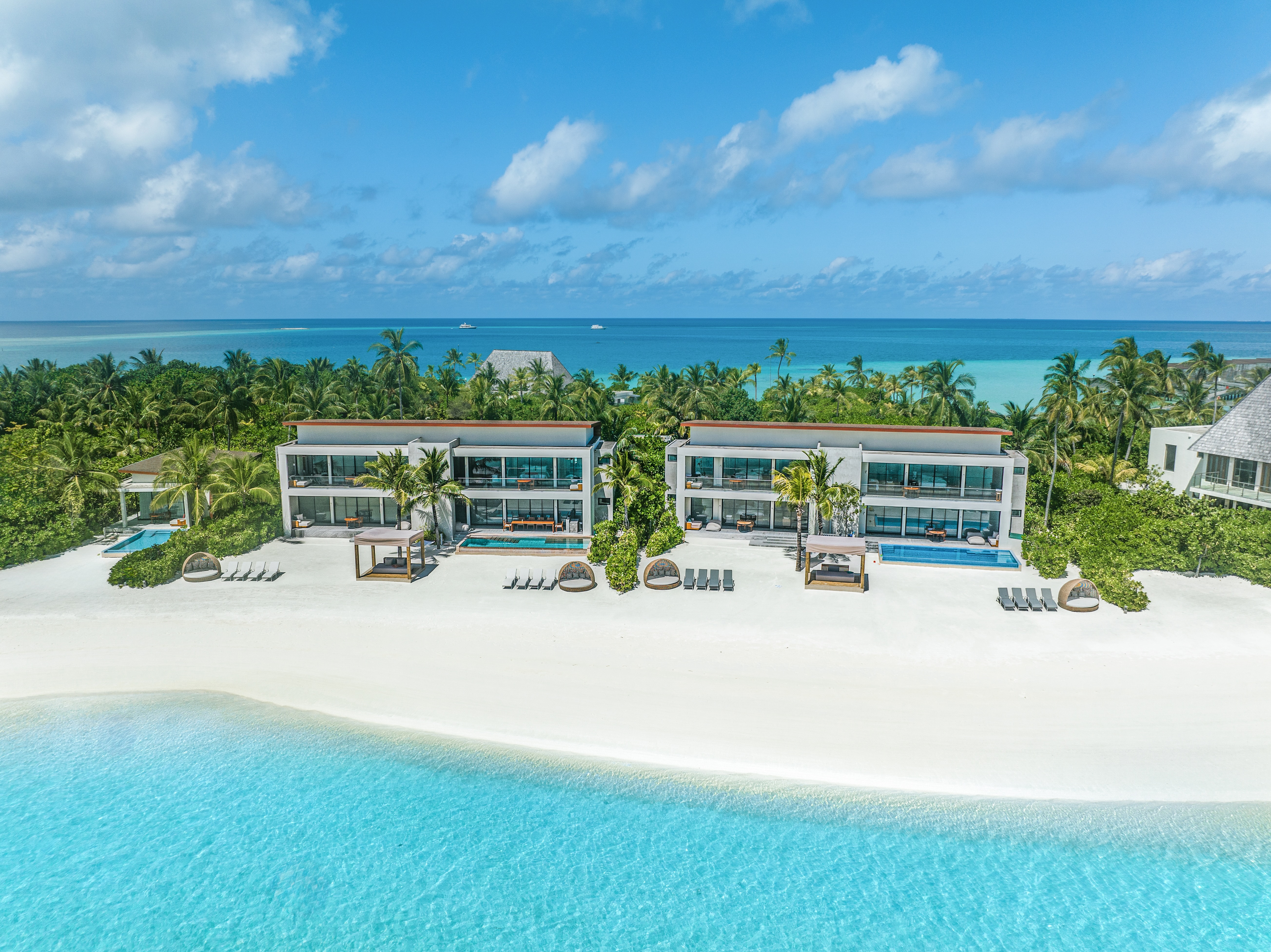 Four Bedroom Beach Residence with Private Pool Aerial View
